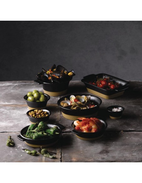 Churchill Art de Cuisine Churchill Black Igneous Stoneware Recta