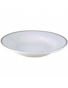 Churchill Black Line Rimmed Soup Bowls 230mm