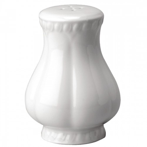 Churchill Buckingham White Sandringham Pepper Shakers 89mm