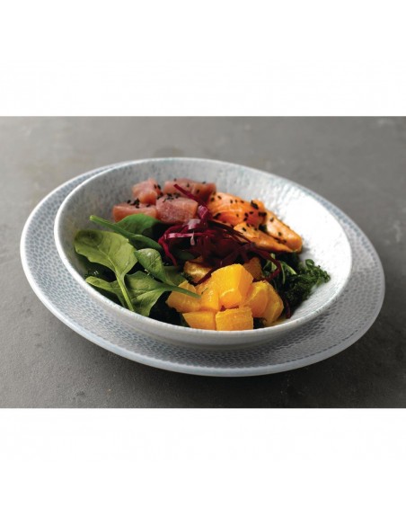 Churchill Isla Deep Coupe Plates Ocean Blue 255mm