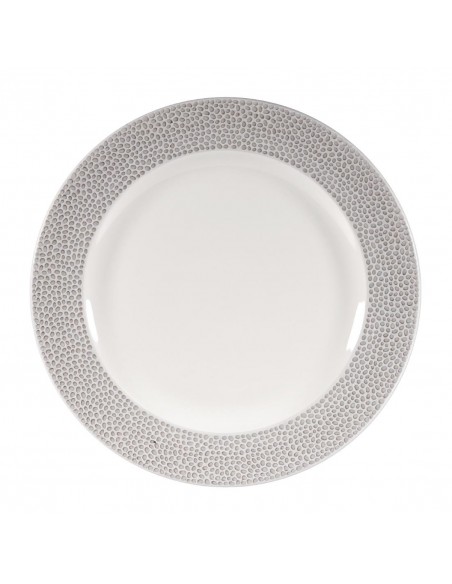 Churchill Super Vitrified Churchill Isla Footed Plate Shale Grey