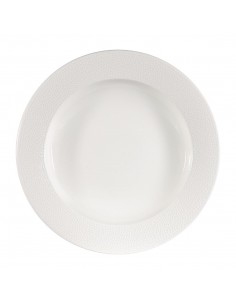 Churchill Super Vitrified Churchill Isla Wide Rim Plate White 30