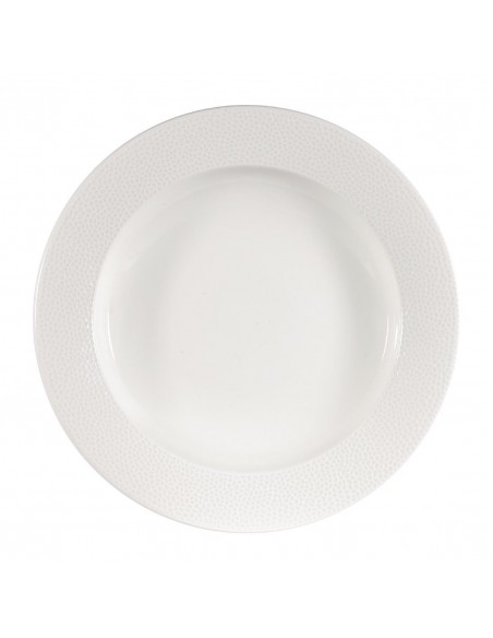Churchill Super Vitrified Churchill Isla Wide Rim Plate White 30