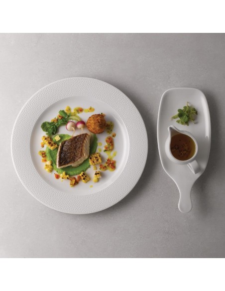 Churchill Super Vitrified Churchill Isla Wide Rim Plate White 30