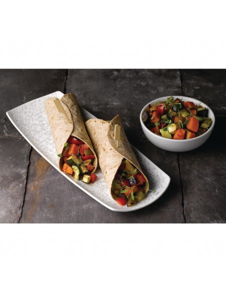 Churchill Menu Shades Caldera Rectangular Plates Chalk White 140