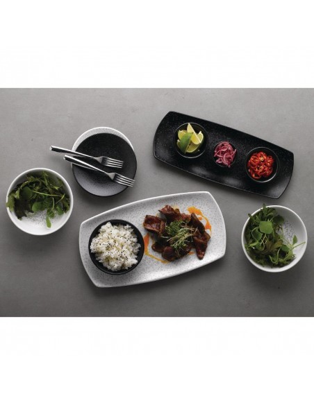 Churchill Menu Shades Caldera Rectangular Plates Chalk White 190