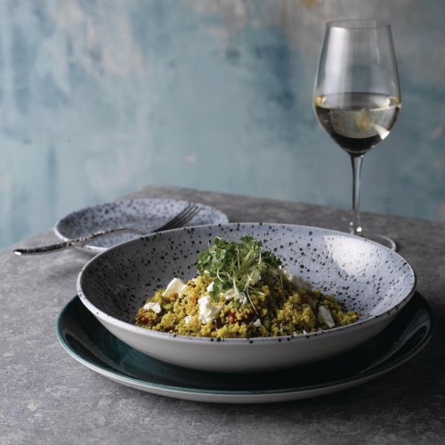 Churchill Mineral Coupe Plates Blue 165mm