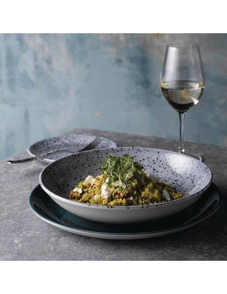 Churchill Mineral Coupe Plates Blue 165mm