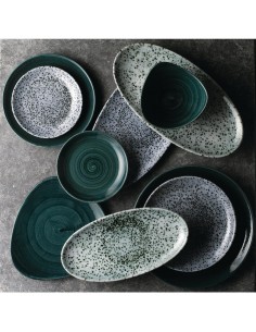 Churchill Mineral Coupe Plates Blue 260mm 2