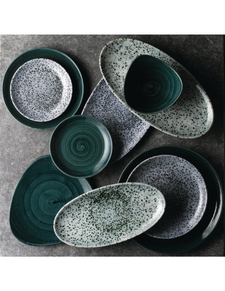 Churchill Mineral Coupe Plates Blue 260mm