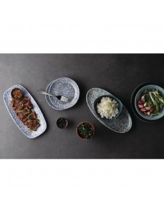 Churchill Mineral Oblong Chef Plate Blue 189 x 355mm 2