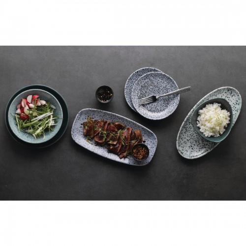 Churchill Mineral Oblong Chef Plate Blue 189 x 355mm