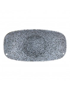 Churchill Mineral Oblong Chef Plates Blue 153 x 398mm