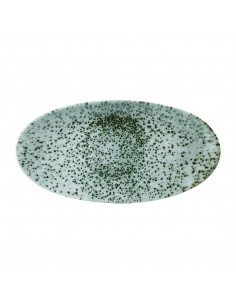 Churchill Mineral Oval Chef Plates Green 173 x 347mm