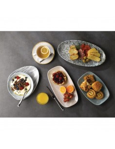 Churchill Mineral Oval Chef Plates Green 173 x 347mm 2