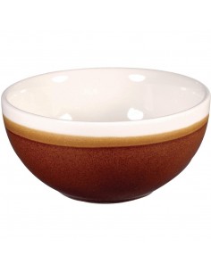 Churchill Super Vitrified Churchill Monochrome Soup Bowl Cinnamo