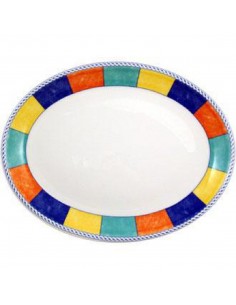 Churchill New Horizons Chequered Border Oval Platters 305mm