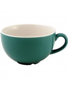 Churchill New Horizons Colour Glaze Cappuccino Cups Green 284ml