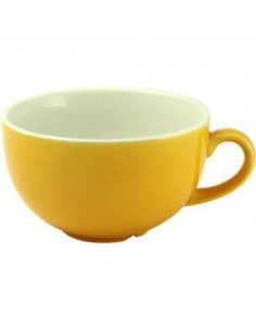 Churchill New Horizons Colour Glaze Cappuccino Cups Yellow 284ml