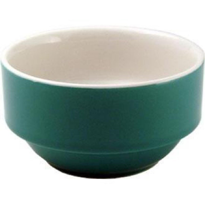 Churchill New Horizons Colour Glaze Consomme Bowls Green 105mm M...