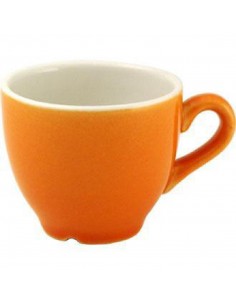 Churchill New Horizons Colour Glaze Espresso Cups Orange 85ml