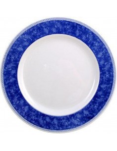 Churchill New Horizons Marble Border Classic Plates Blue 280mm