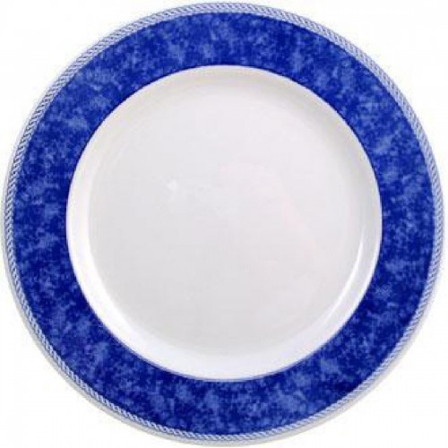 Churchill New Horizons Marble Border Classic Plates Blue 280mm