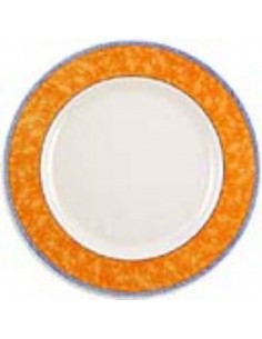 Churchill New Horizons Marble Border Classic Plates Orange 254mm