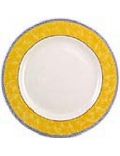 Churchill New Horizons Marble Border Classic Plates Yellow 280mm