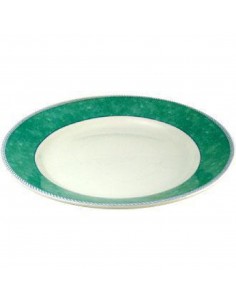 Churchill New Horizons Marble Border Mediterranean Dishes Green 252mm