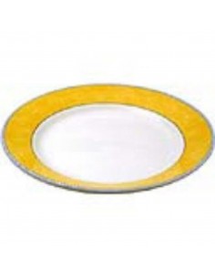Churchill New Horizons Marble Border Mediterranean Dishes Yellow 252mm