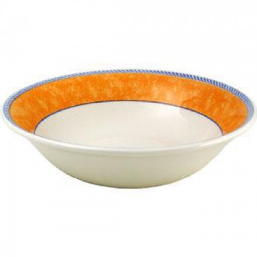 Churchill New Horizons Marble Border Oatmeal Bowls Orange 150mm