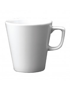 Churchill Plain Whiteware Cafe Latte Mugs 340ml