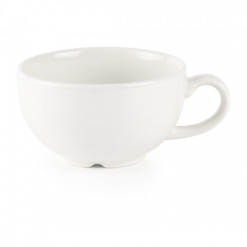 Churchill Plain Whiteware Cappuccino Cups 200ml