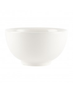 Churchill Plain Whiteware Large Footed Bowls 145mm