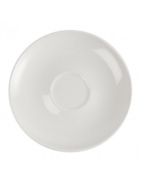 Churchill Plain Whiteware Large Saucers 165mm