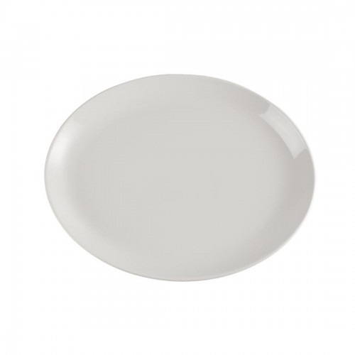 Churchill Plain Whiteware Oval Plates 340mm