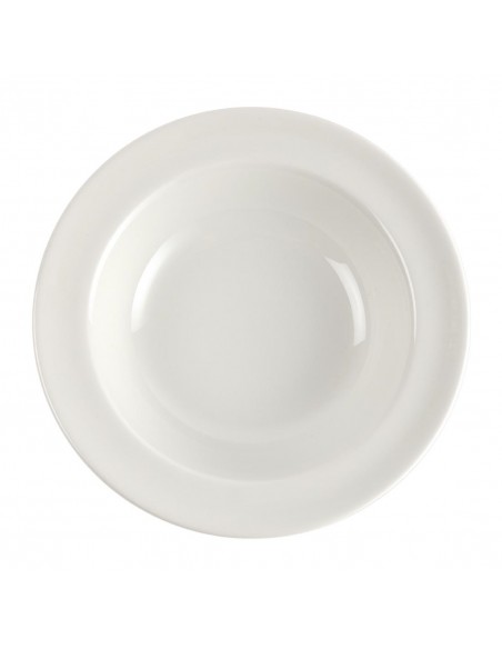Churchill Plain Whiteware Pasta Plates 280mm