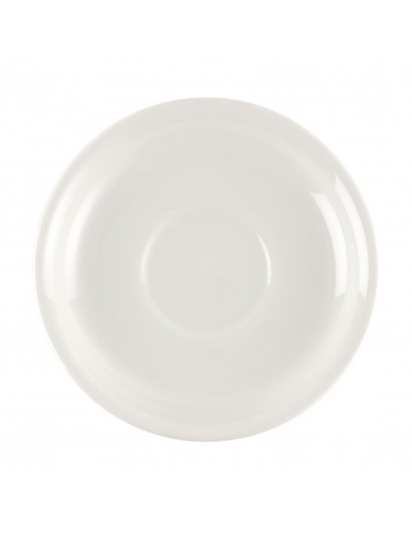 Churchill Plain Whiteware Small Saucers 140mm