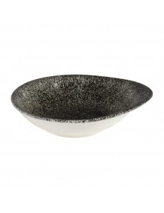 Churchill Super Vitrified Churchill Raku Round Dish Quartz Black