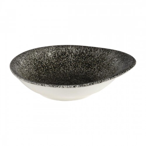 Churchill Super Vitrified Churchill Raku Round Dish Quartz Black