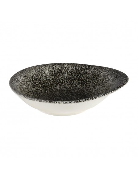 Churchill Super Vitrified Churchill Raku Round Dish Quartz Black