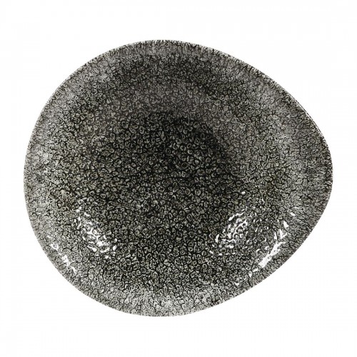 Churchill Super Vitrified Churchill Raku Round Dish Quartz Black