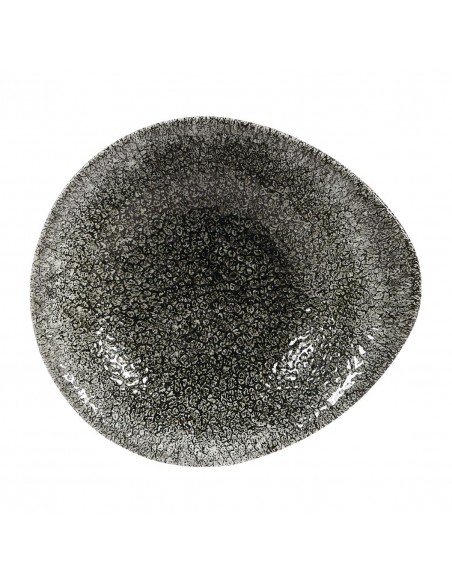 Churchill Super Vitrified Churchill Raku Round Dish Quartz Black