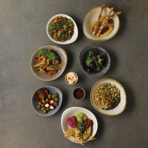 Churchill Super Vitrified Churchill Raku Round Dish Quartz Black