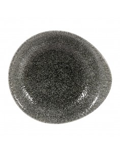 Churchill Super Vitrified Churchill Raku Round Dish Quartz Black