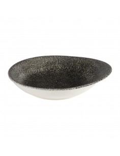 Churchill Super Vitrified Churchill Raku Round Dish Quartz Black 2