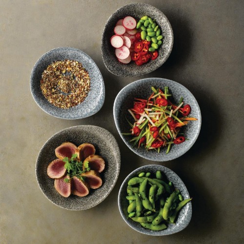 Churchill Super Vitrified Churchill Raku Round Dish Quartz Black