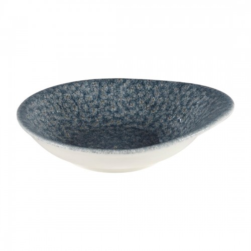Churchill Super Vitrified Churchill Raku Round Dish Topaz Blue 1
