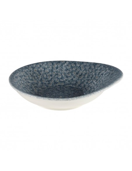 Churchill Super Vitrified Churchill Raku Round Dish Topaz Blue 1